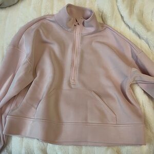Women's Pink Half-Zip Pullover